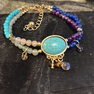 Semi Precious Beaded Bracelet-Boutique